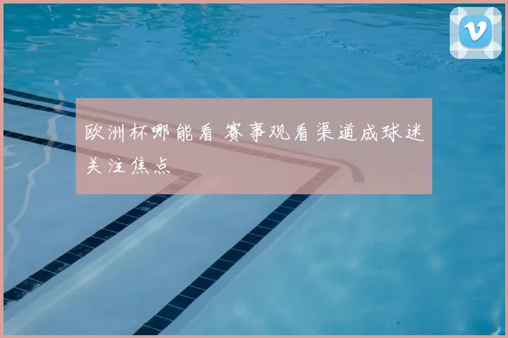 欧洲杯哪能看 赛事观看渠道成球迷关注焦点